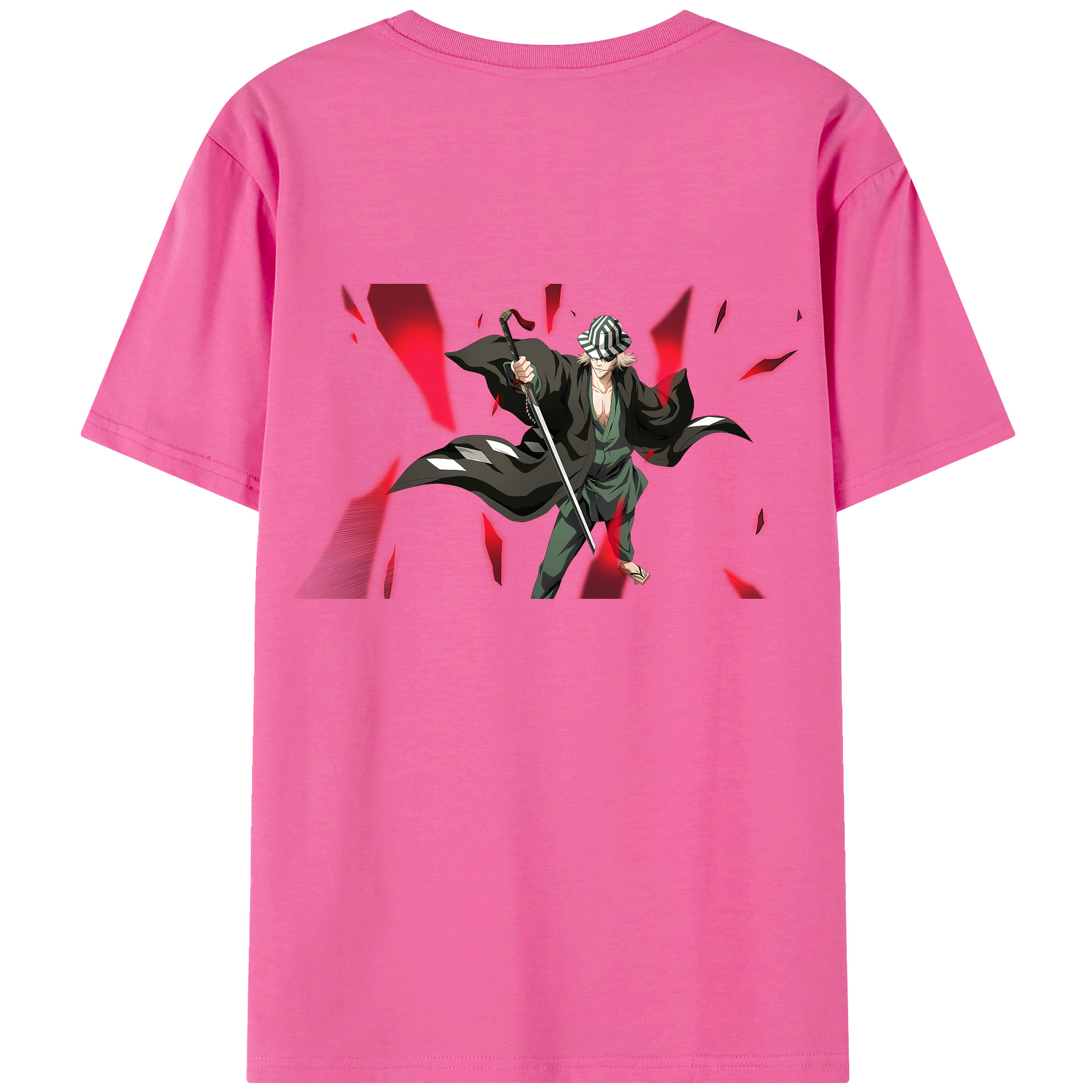 （画像用） "ブリーチ 浦原 喜助（うらはら きすけ） BLEACH Urahara Kisuke " レディース半袖Tシャツ(バックプリント)